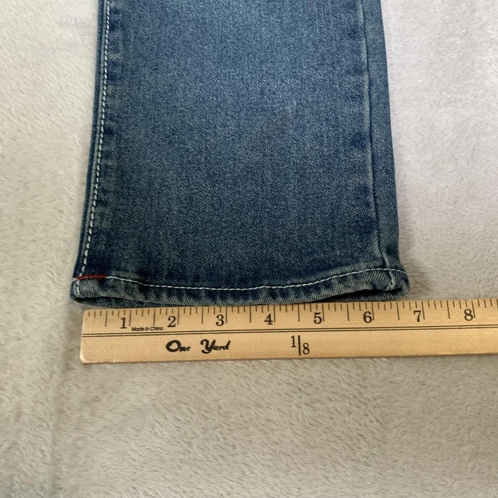 True Religion Rocco Big T Jeans Mens 34x30 Blue‎ Medium Wash Relaxed Skinny NEW